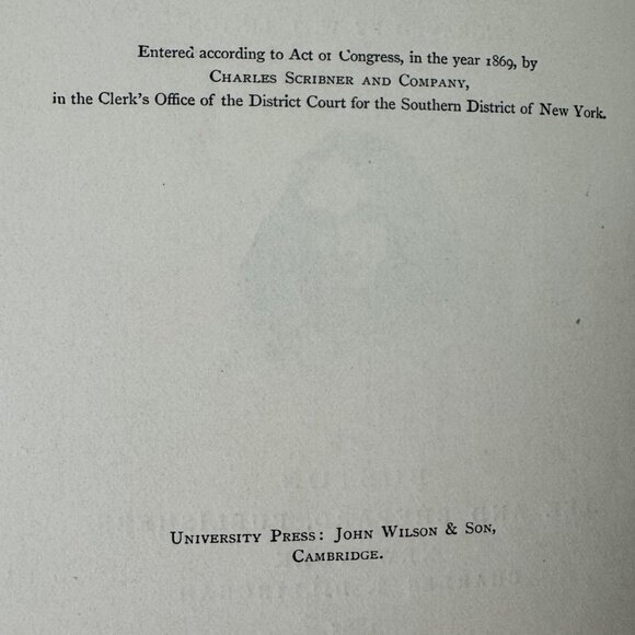 Lady Geraldines Courtship By Elizabeth Barrett Browning 1885 Antique Hardcover B - Picture 3 of 16